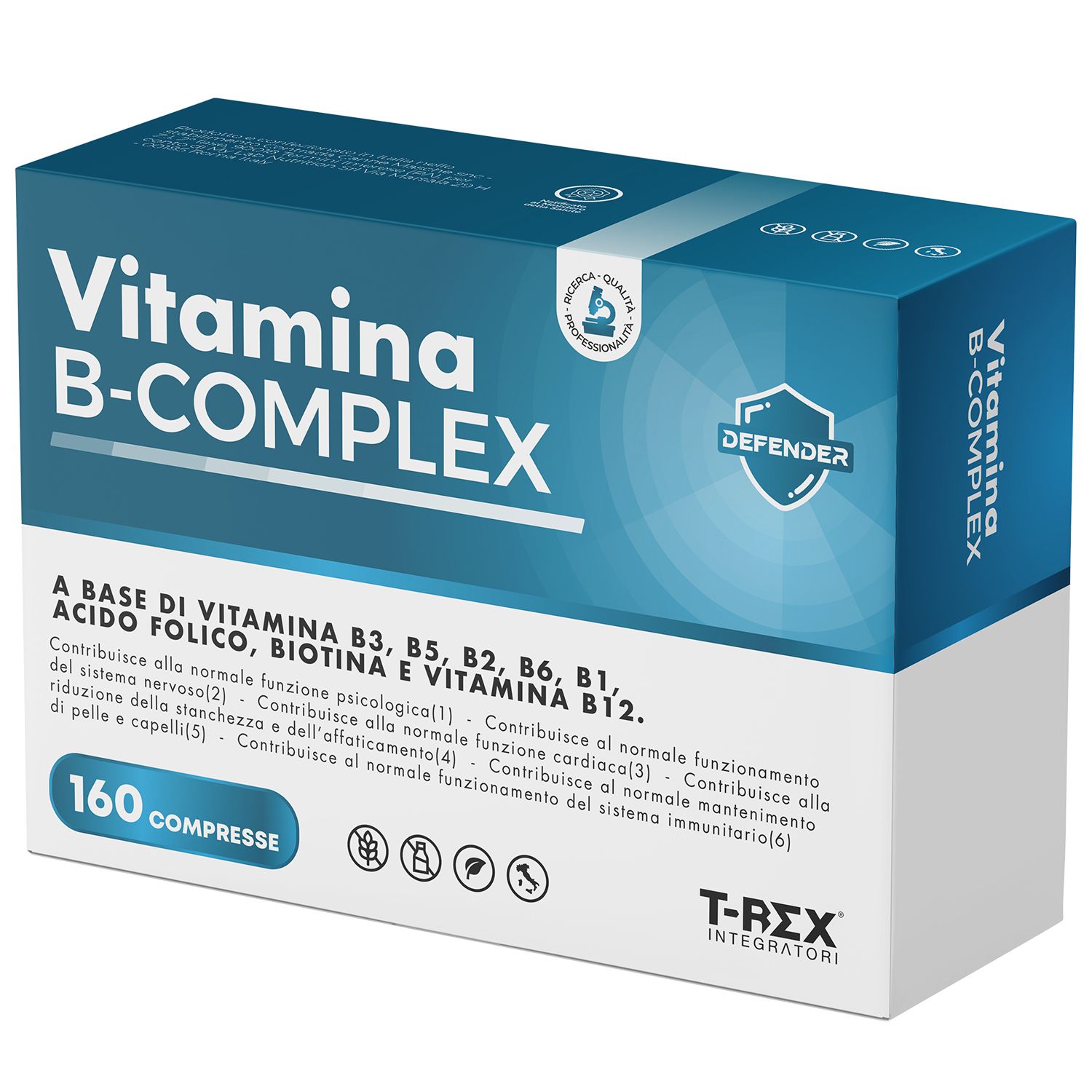 T-Rex Integratori Vitamina B Complex 160 Compresse