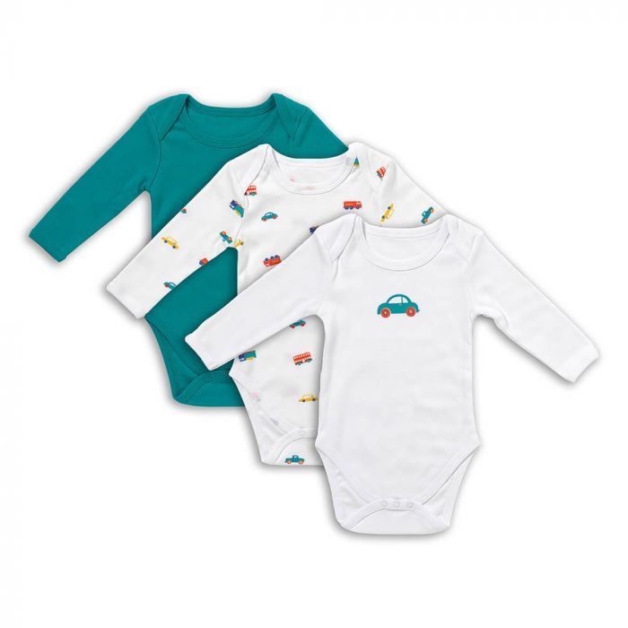 schlummersack Baby Body Langarm aus 100% Bio-Baumwolle Größe 68 Autos