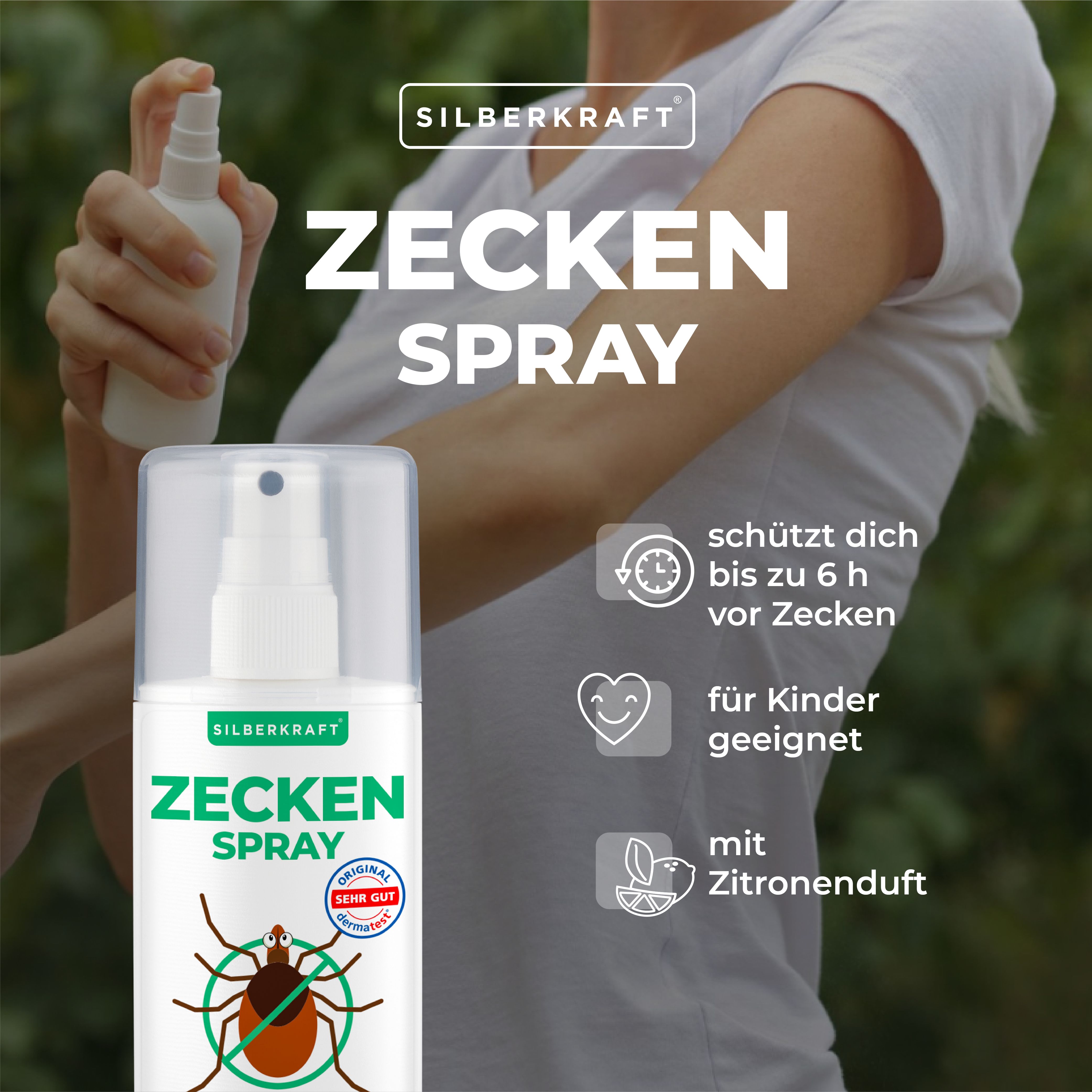 Silberkraft Zeckenspray 12x100 ml Spray