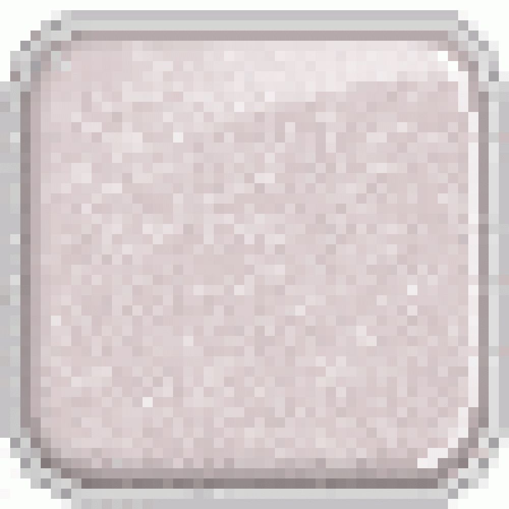 Quadratische, rosa Farbprobe. Glänzende Oberfläche, leicht körnig.
