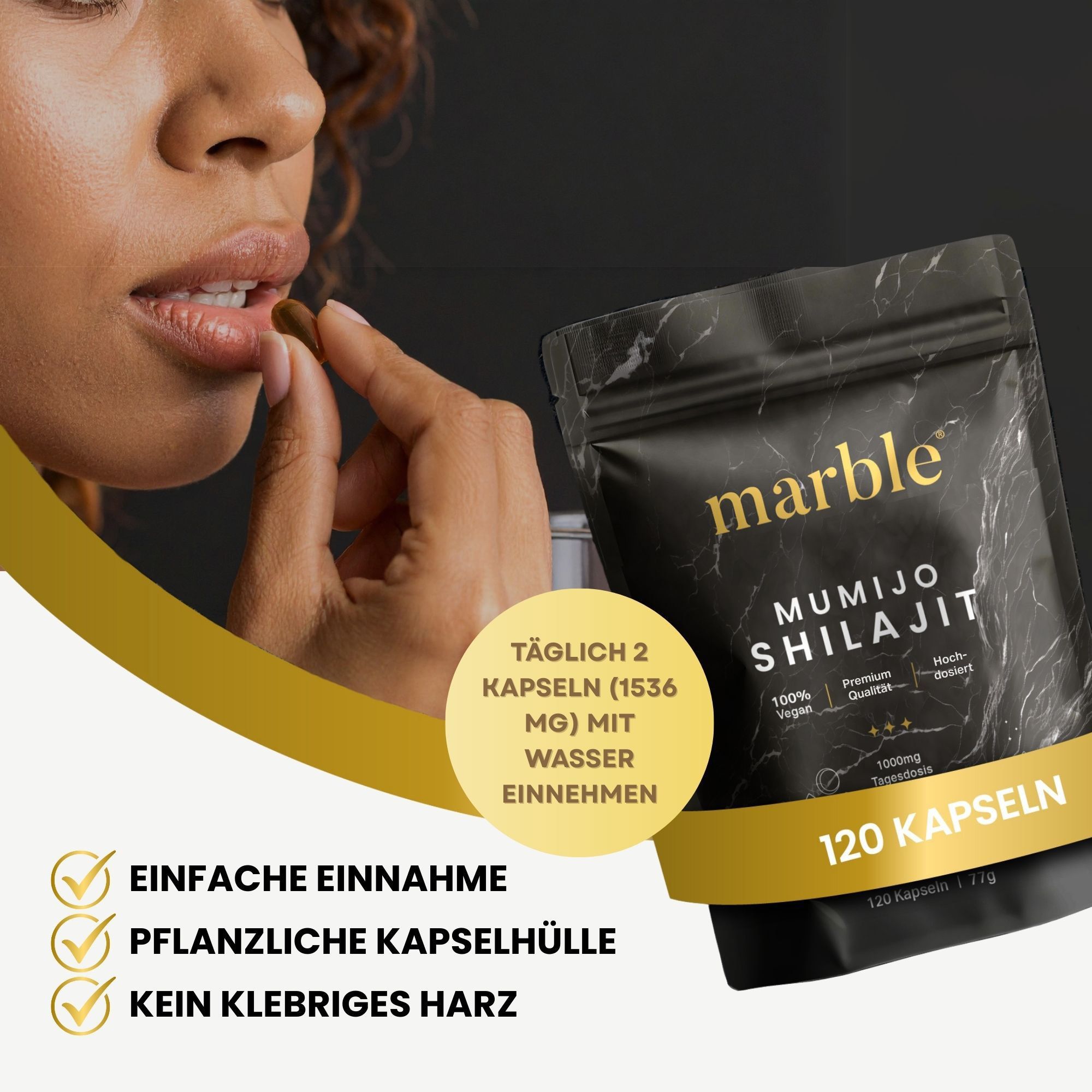 marble® Mumijo Shilajit Original Kapseln