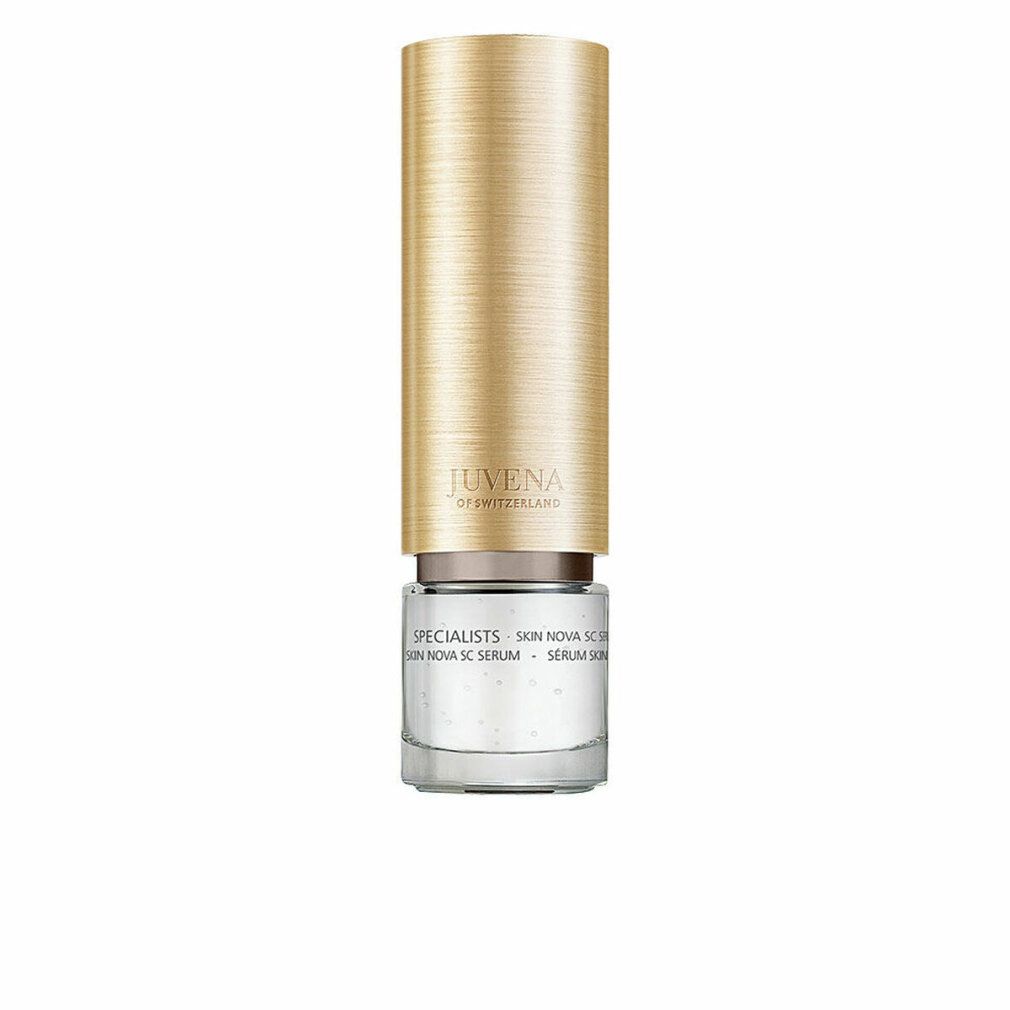 Serumflasche. Goldfarbener Deckel. Aufschrift JUVENA. Aufschrift Skin Nova SC Serum.