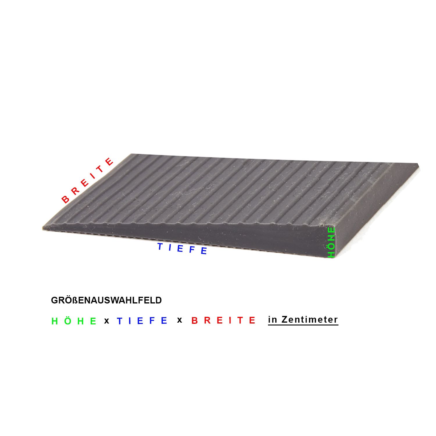 Mobilex Vollgummirampe ohne Klebstoff