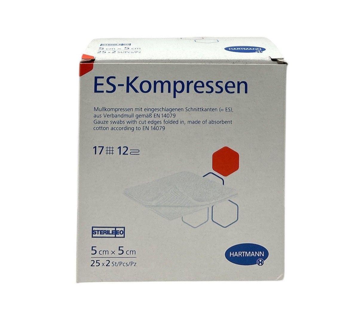 ES-Kompressen STERIL 12-Fach 5cm x 5cm