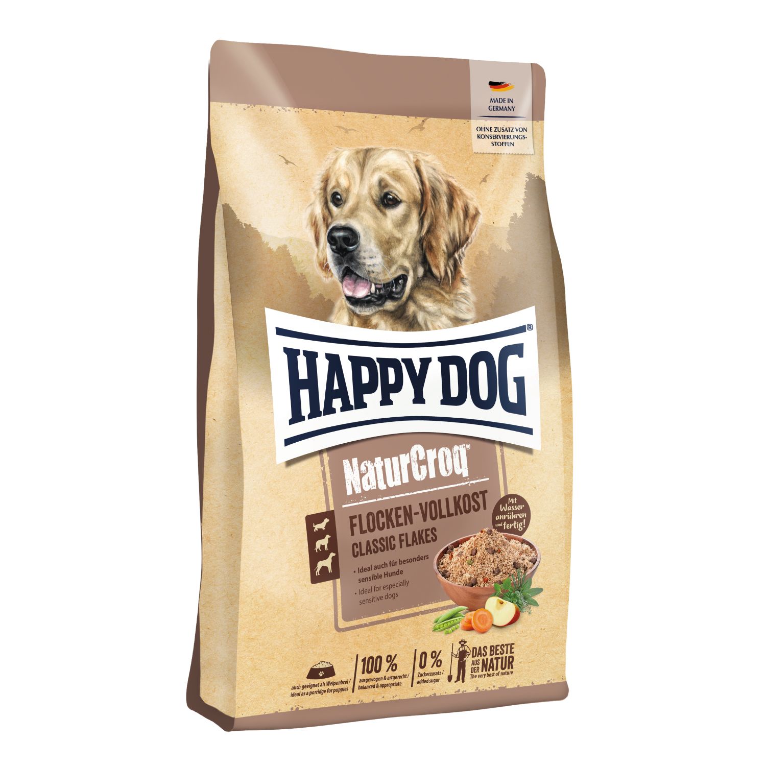 Happy Dog NaturCroq Flocken Vollkost