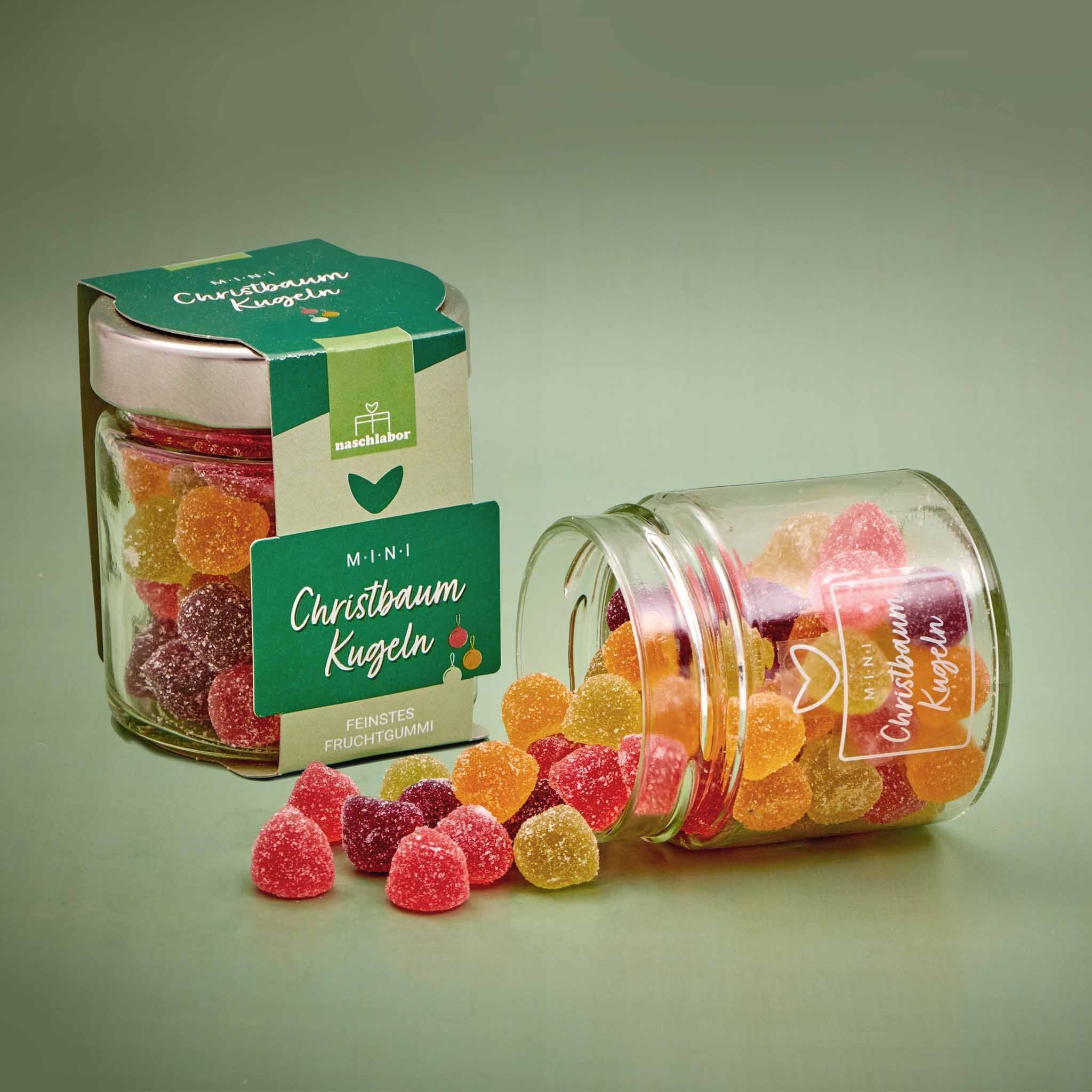 naschlabor Christbaumkugeln Fruchtgummis - Groß-Verpackung
