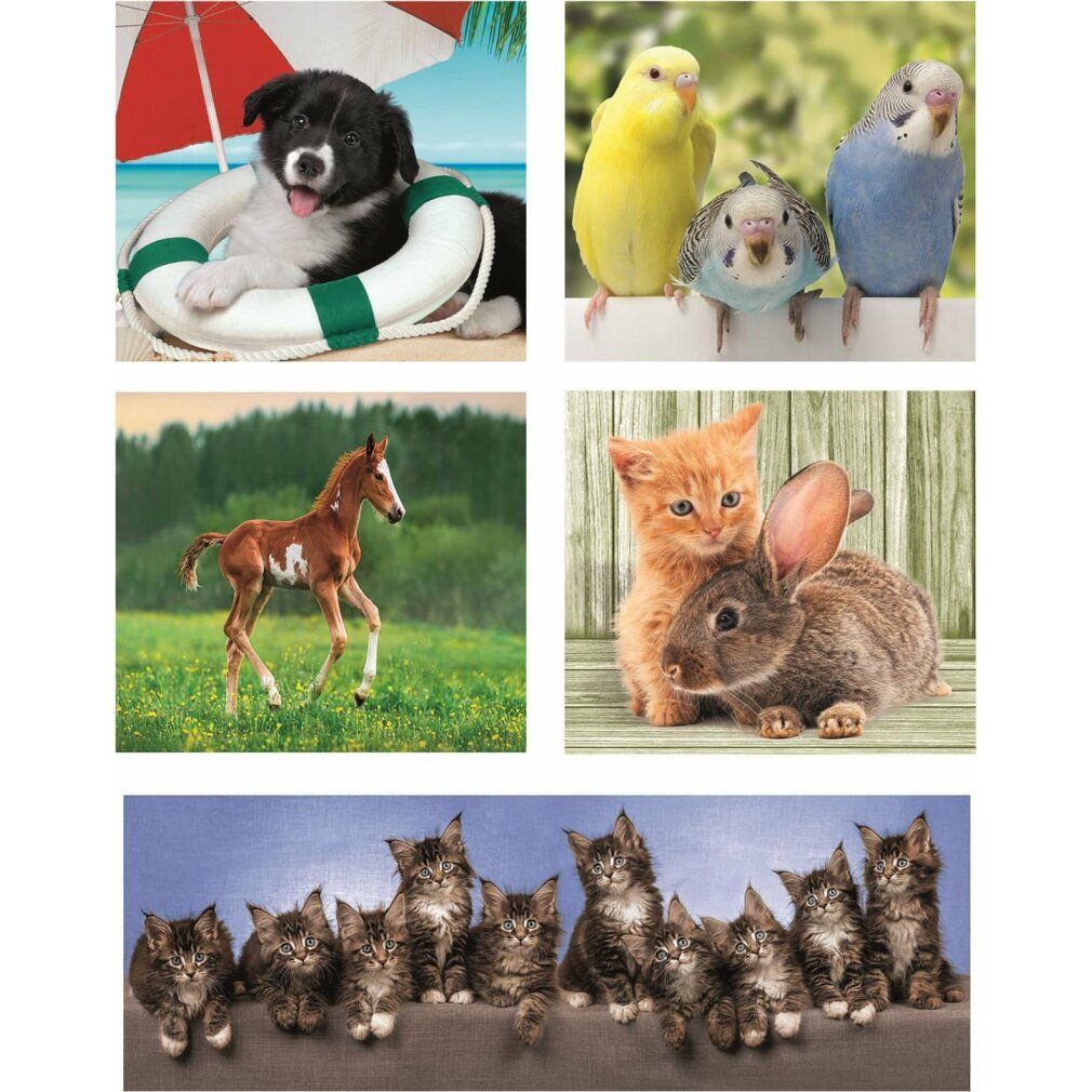 clementoni Puzzle Tierfreunde 10v1