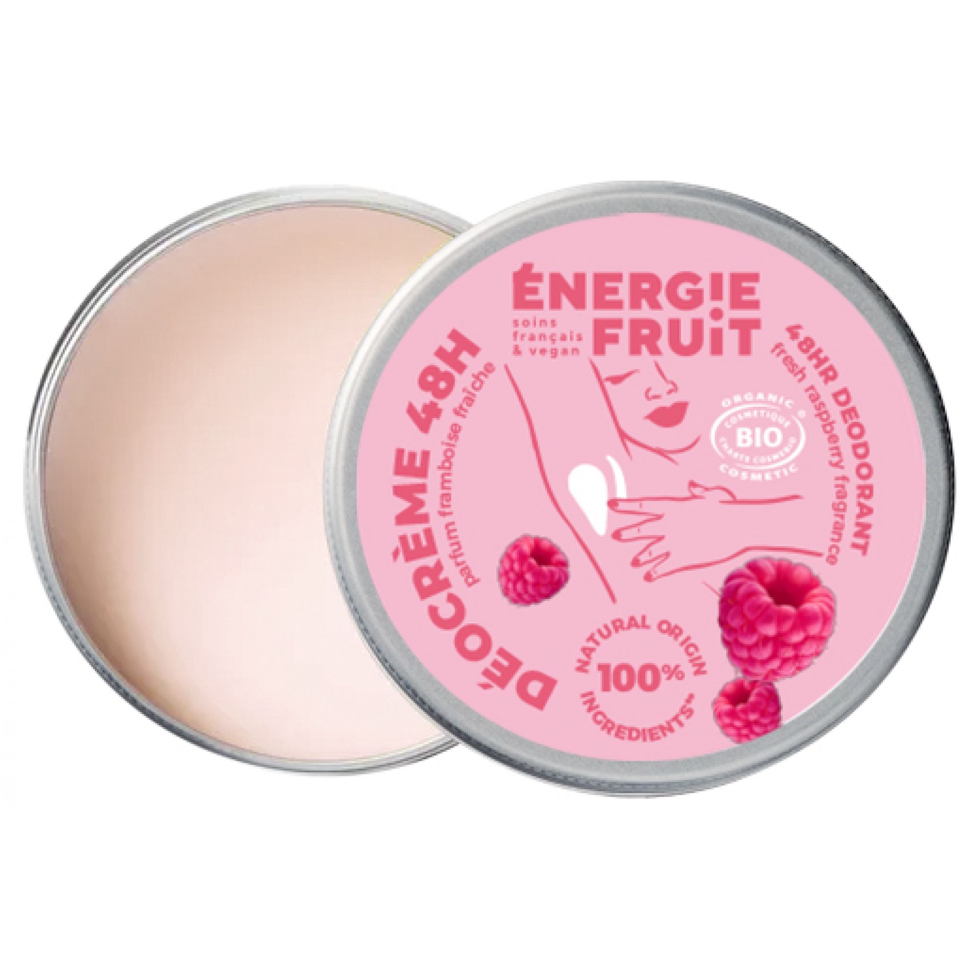 Energie Fruit Deocreme 48h Himbeere Bio Ds 45 g Creme