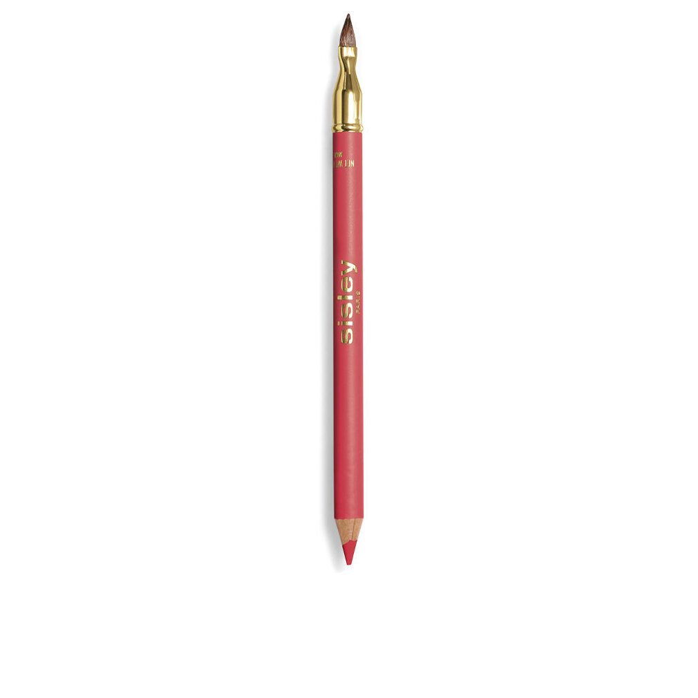Lippenstiftstift mit Pinsel. Roter Stift mit goldfarbenen Details. Marke Sisley.