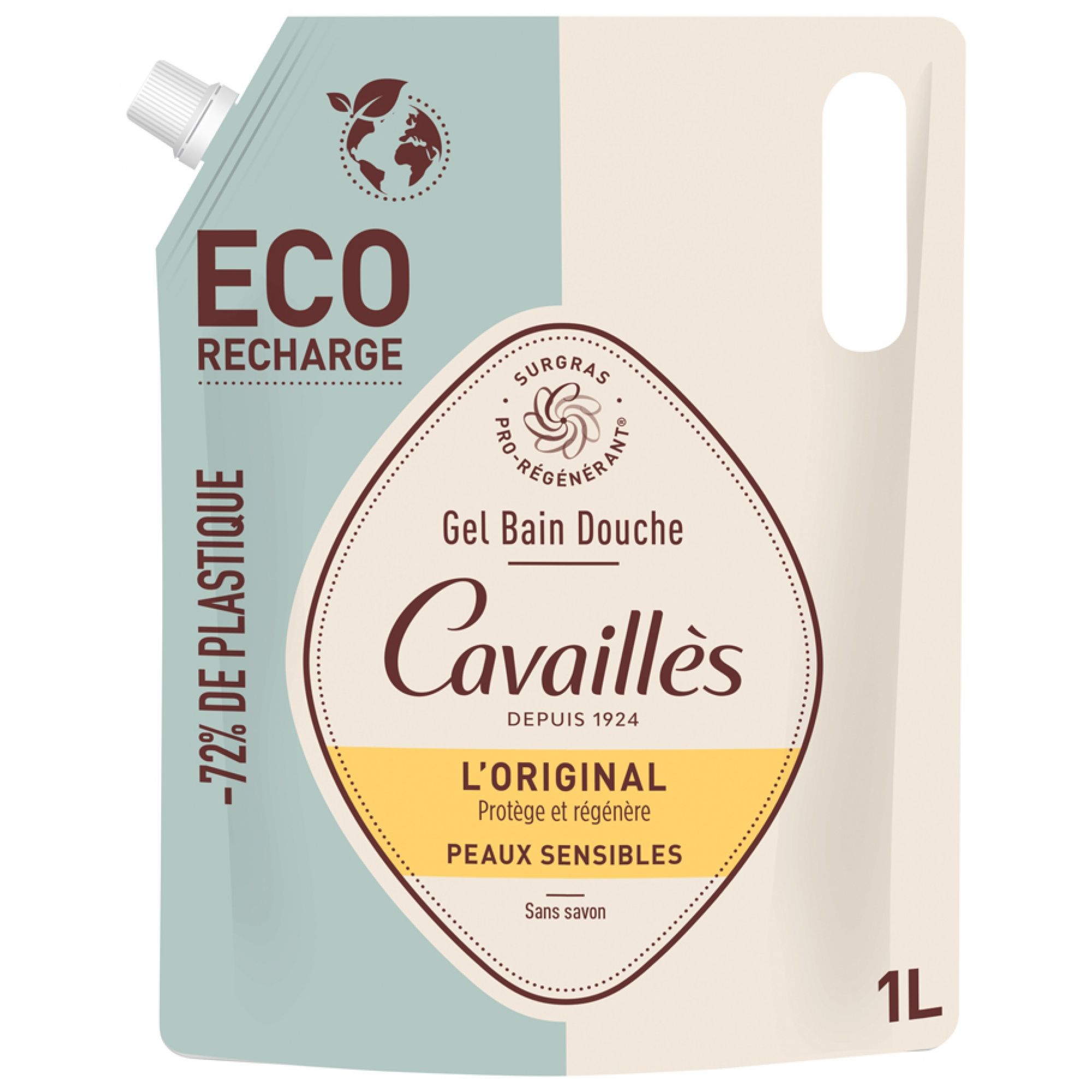 Rogé Cavaillès Original Eco-Refill Duschgel für empfindliche Haut 15x8x24,5 cm