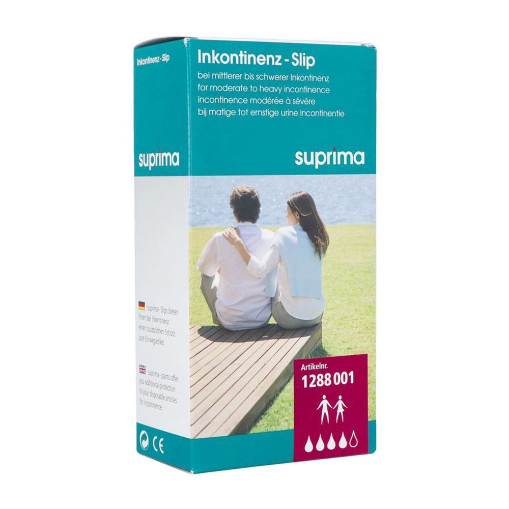 Suprima 1288 Slip Pes Pu + Drukknop Unisex Wit Extra Large 1 St