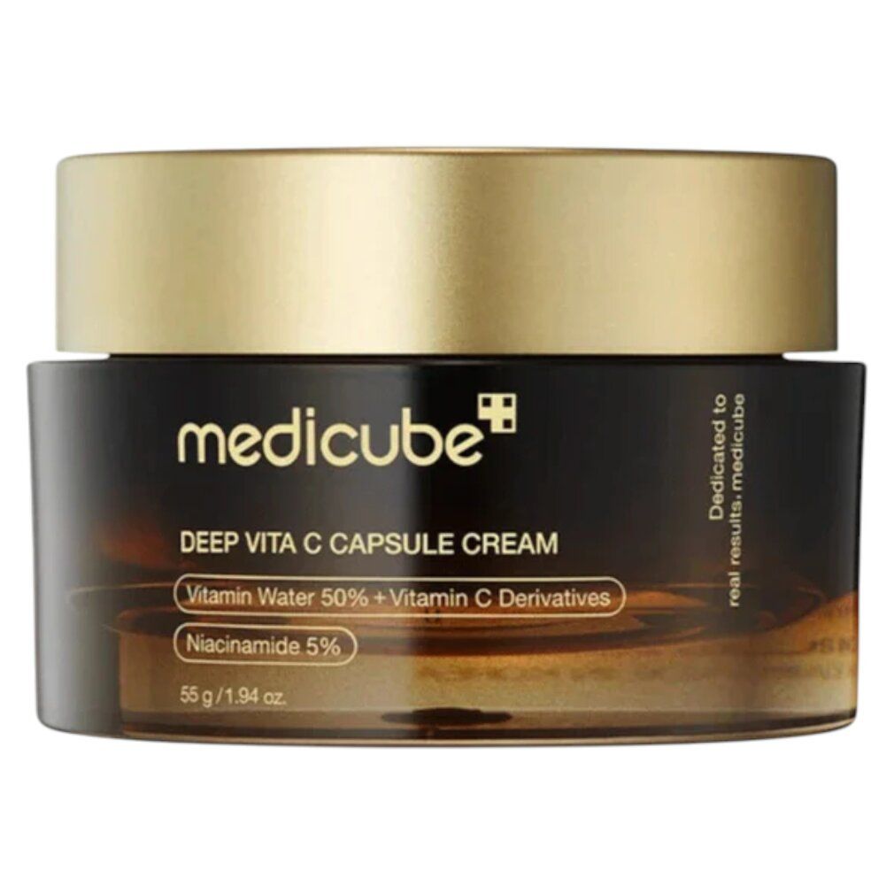 Medicube Deep Vita C Capsule Cream, 55g, mit Niacinamid 5%.