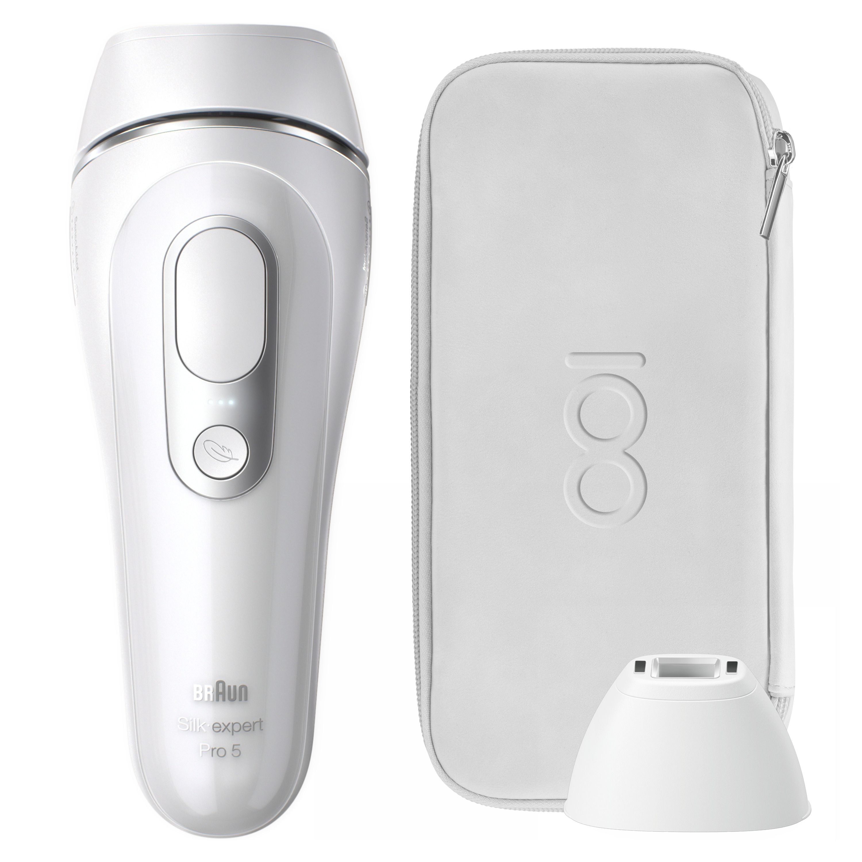 Braun - IPL System "Silk Expert Pro 5 - 100 Jahre Design Edition" in Weiß und Silber