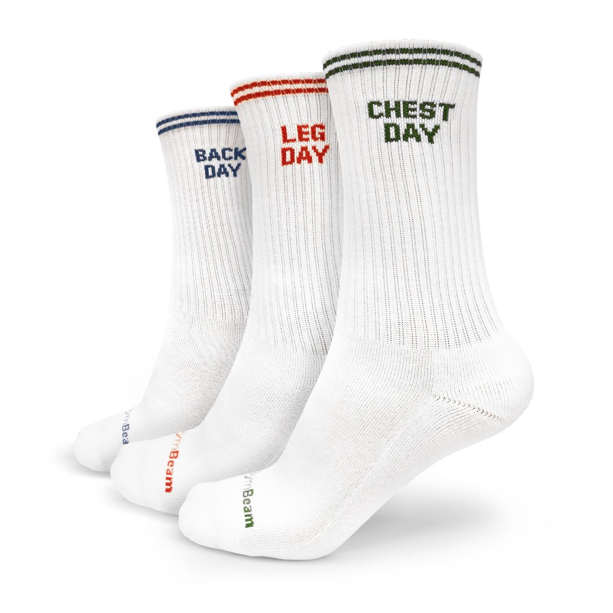 GymBeam Socken Unisex mit 3/4 Länge und nahtloser Spitze in Weiß