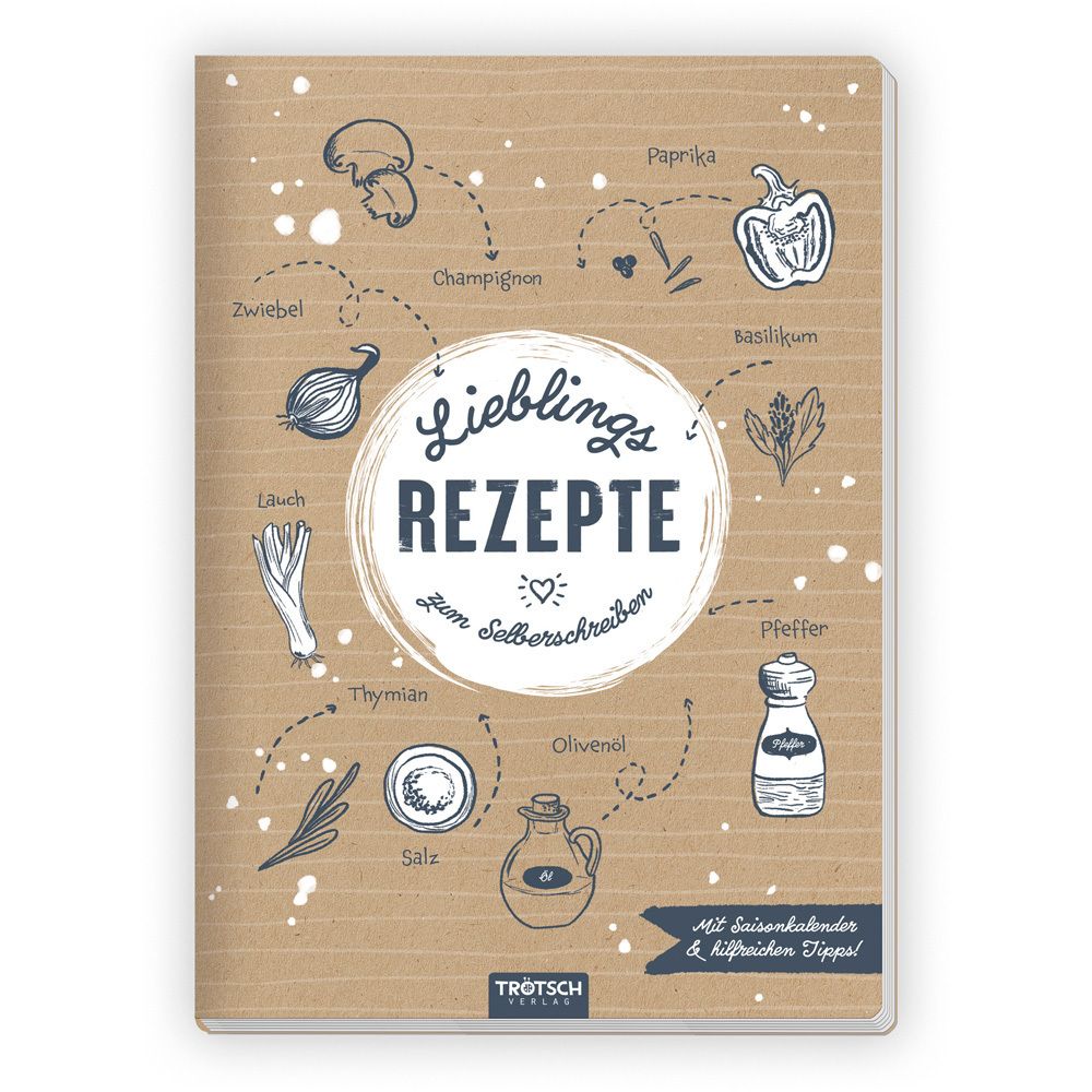 Trötsch Rezeptbuch Lieblingsrezepte zum Selberschreiben Rezeptbuch zum Selberschreiben