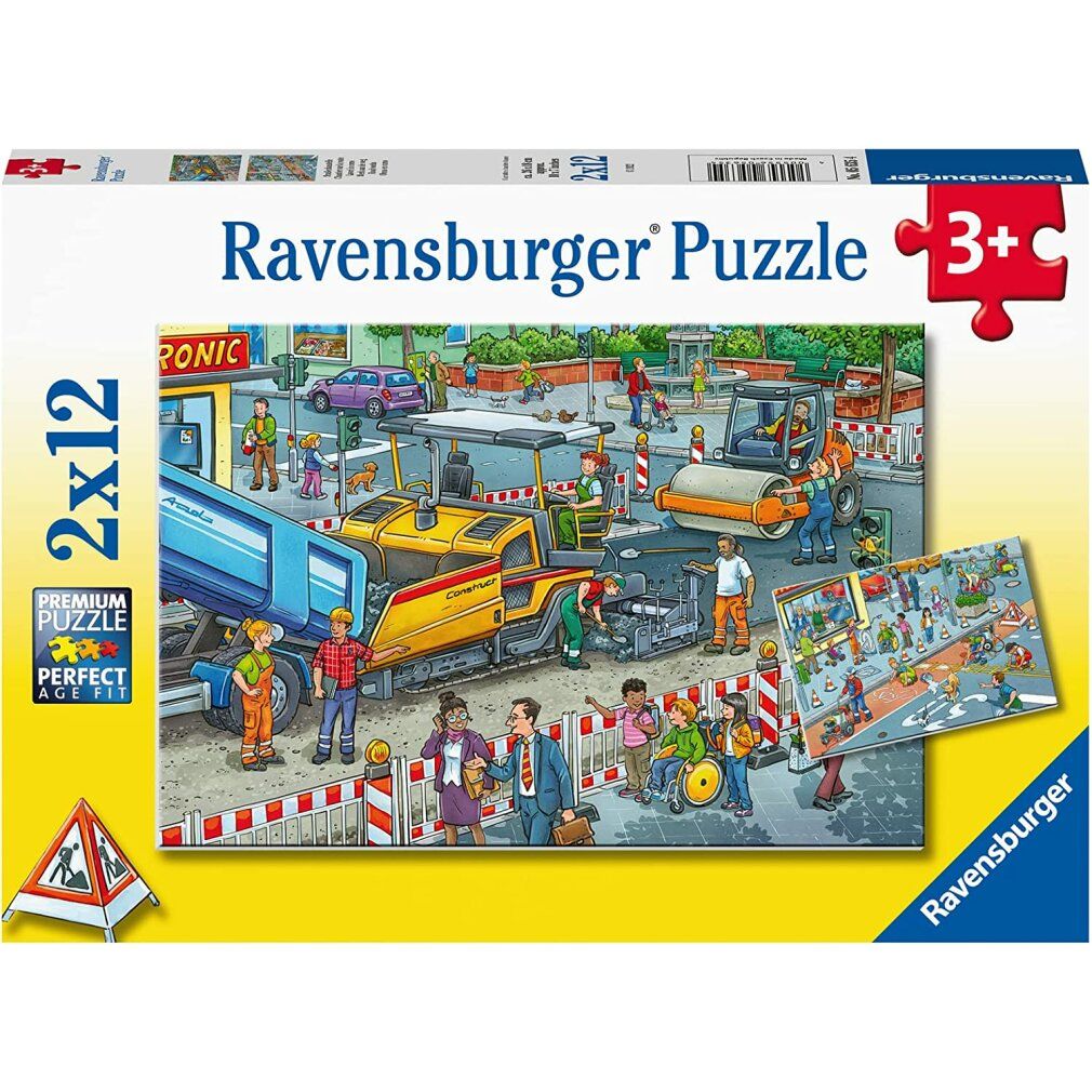 Arbeit auf der Straße Jigsaw Puzzle, 2x12tlg.