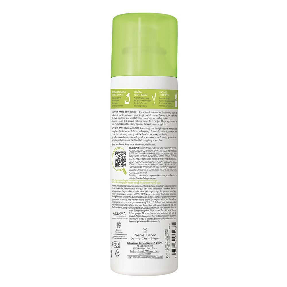 A-Derma Exomega Control Spray rückfettend 200 ml