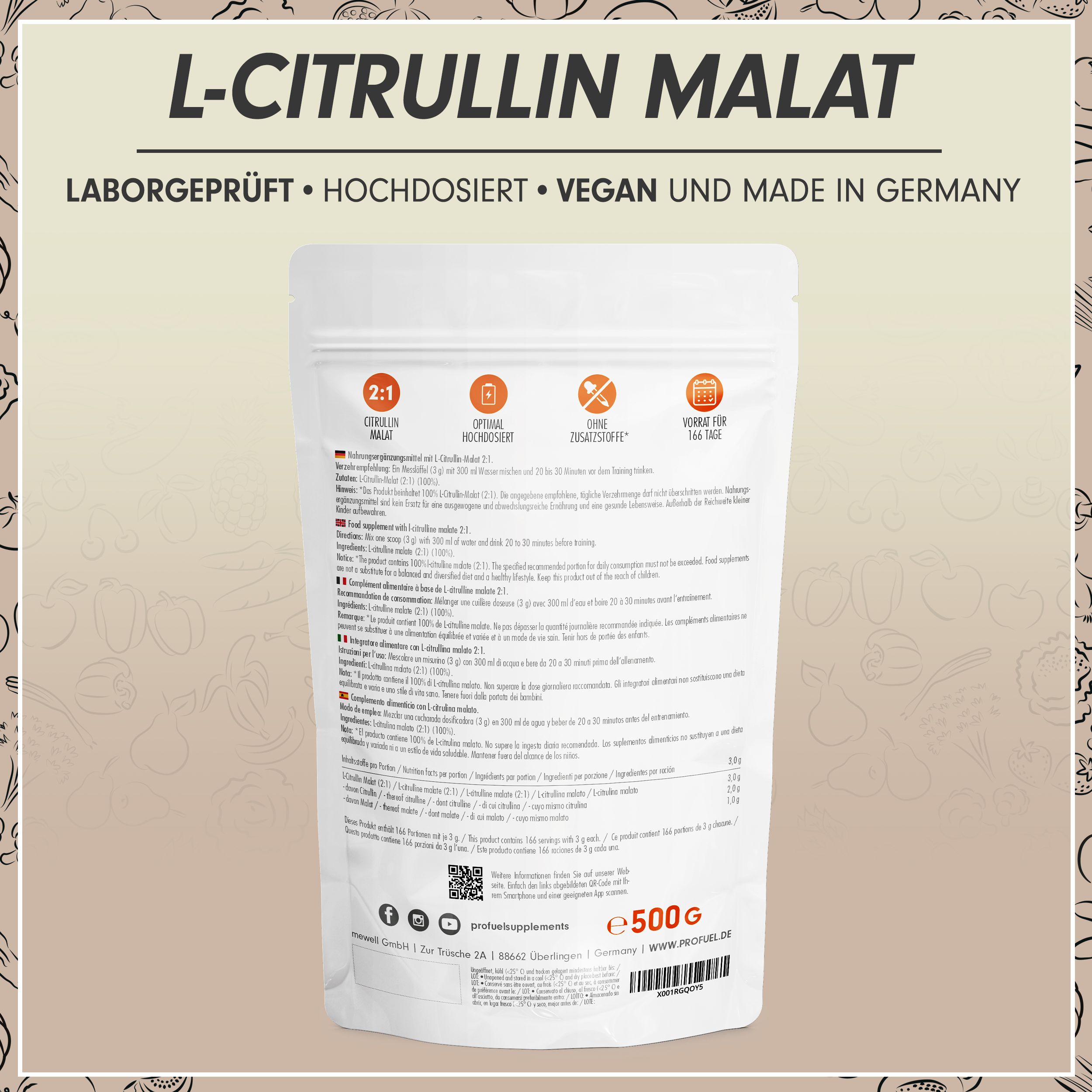 ProFuel - L-Citrullin Malat 2:1 Pulver