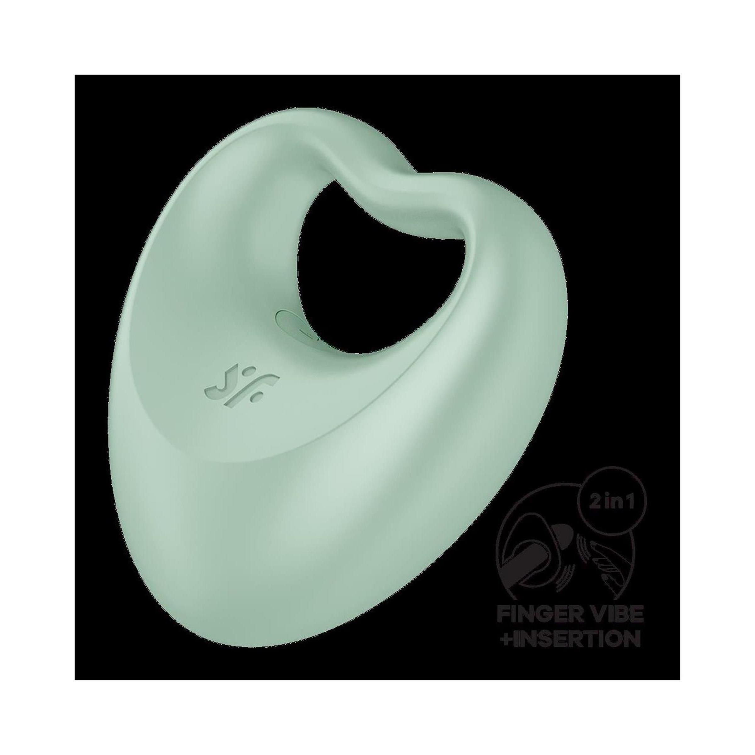 satisfyer Perfect Pair 3 Hybrid Finger Vibrator Multifunktions-Vibrator Grün