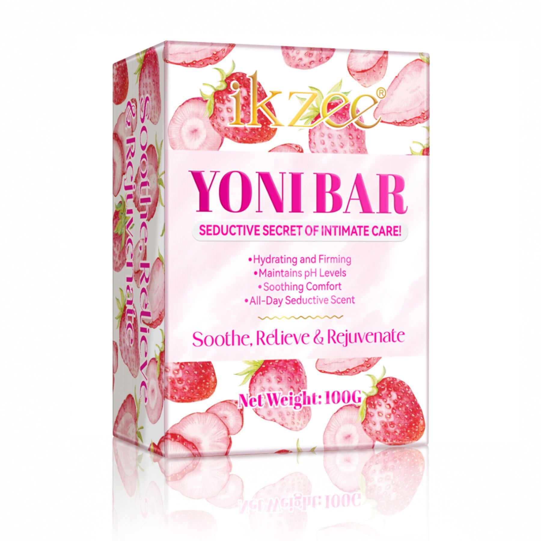 P-beauty  Intimseife Yoni Bar Frauen Intimpflege pH-Balance Erdbeer Aroma