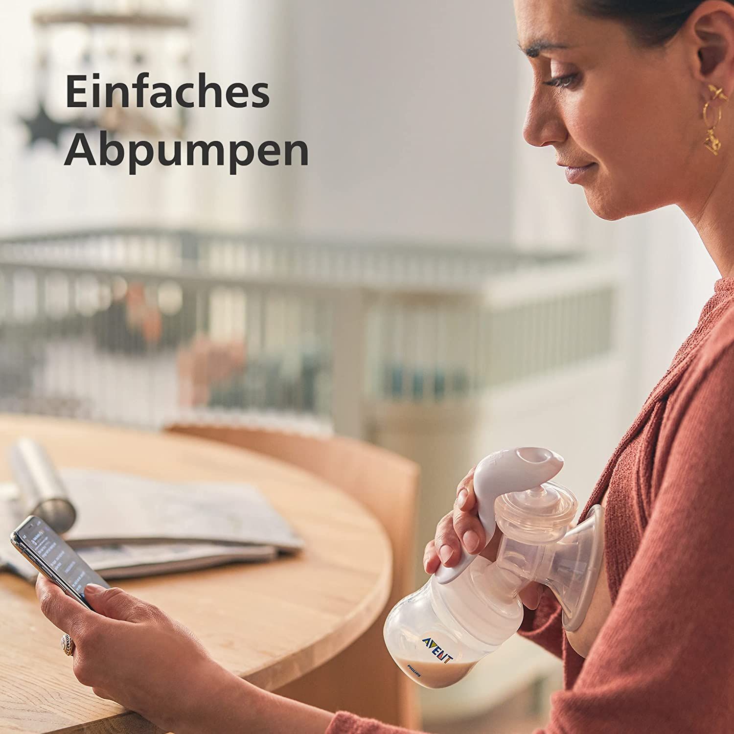 Philips Avent Handmilchpumpe - einfaches Abpumpen, mit Natural-Motion Technologie
