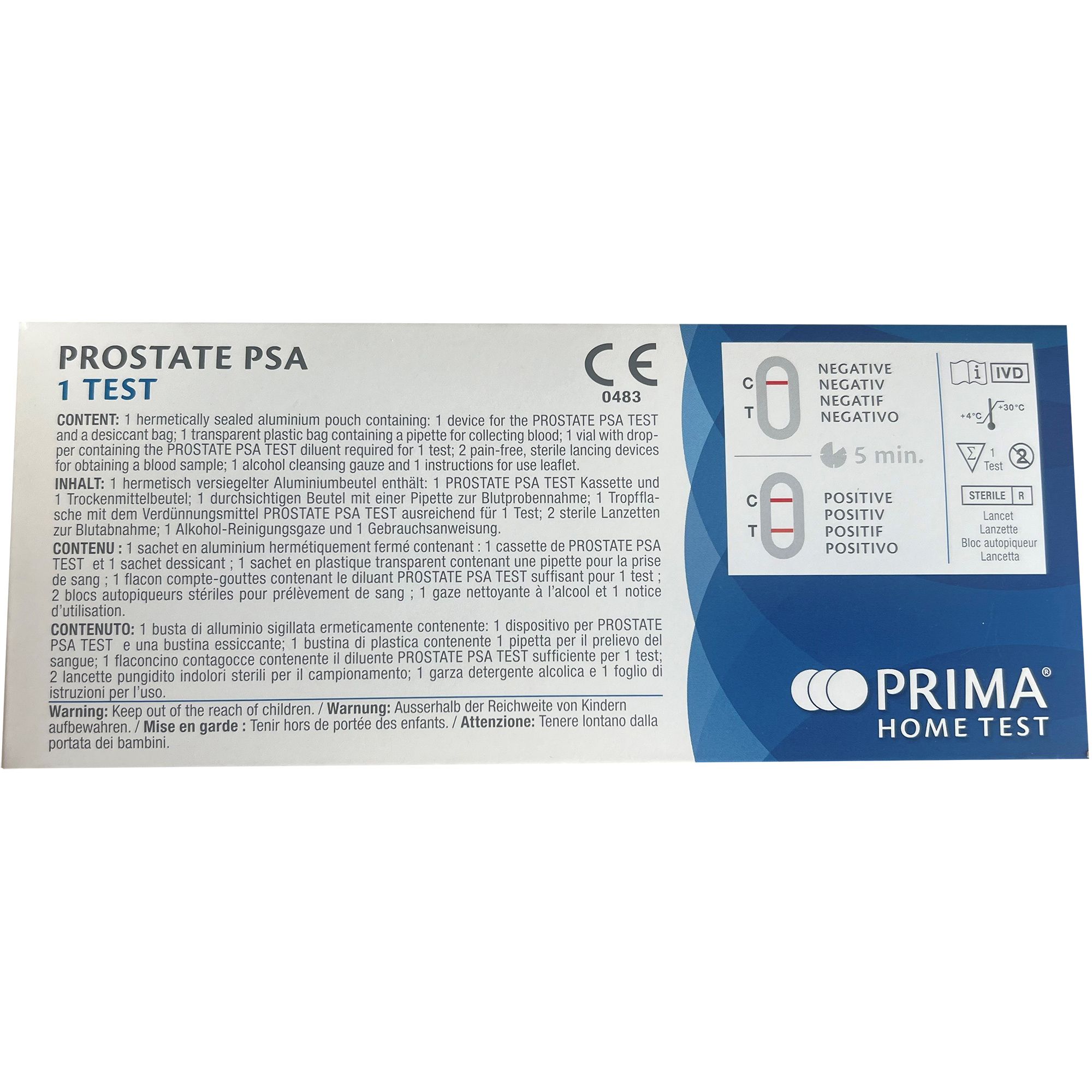 Prima Prostata PSA Home Test 1 St