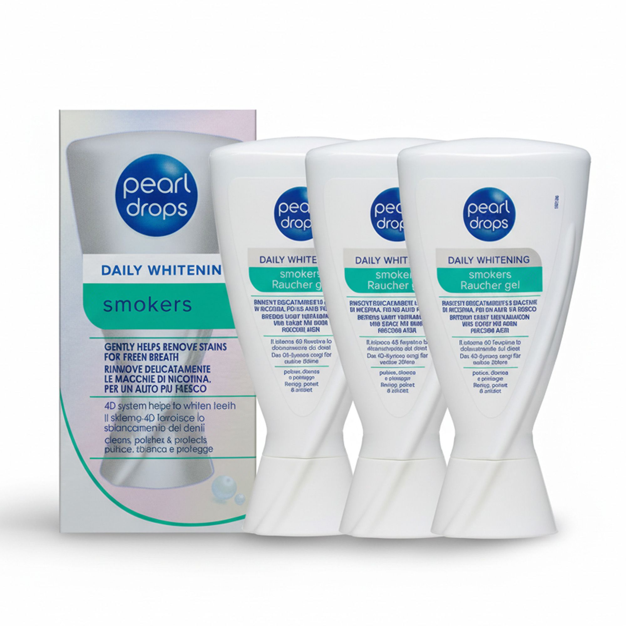 Pearl Drops Kit 3x Dentifricio Gel 50 ml