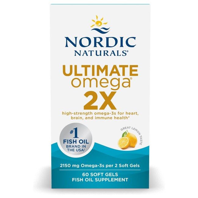 Nordic Naturals Ultimate Omega 2X 2150 mg 60 Soft Gels - Zitronengeschmack Pc
