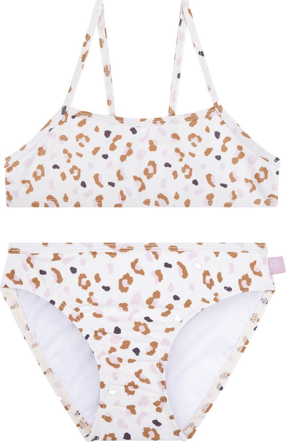 Swim Essentials UVBikini für Mädchen /khaki Leoparden Muster –2 Jahre /2