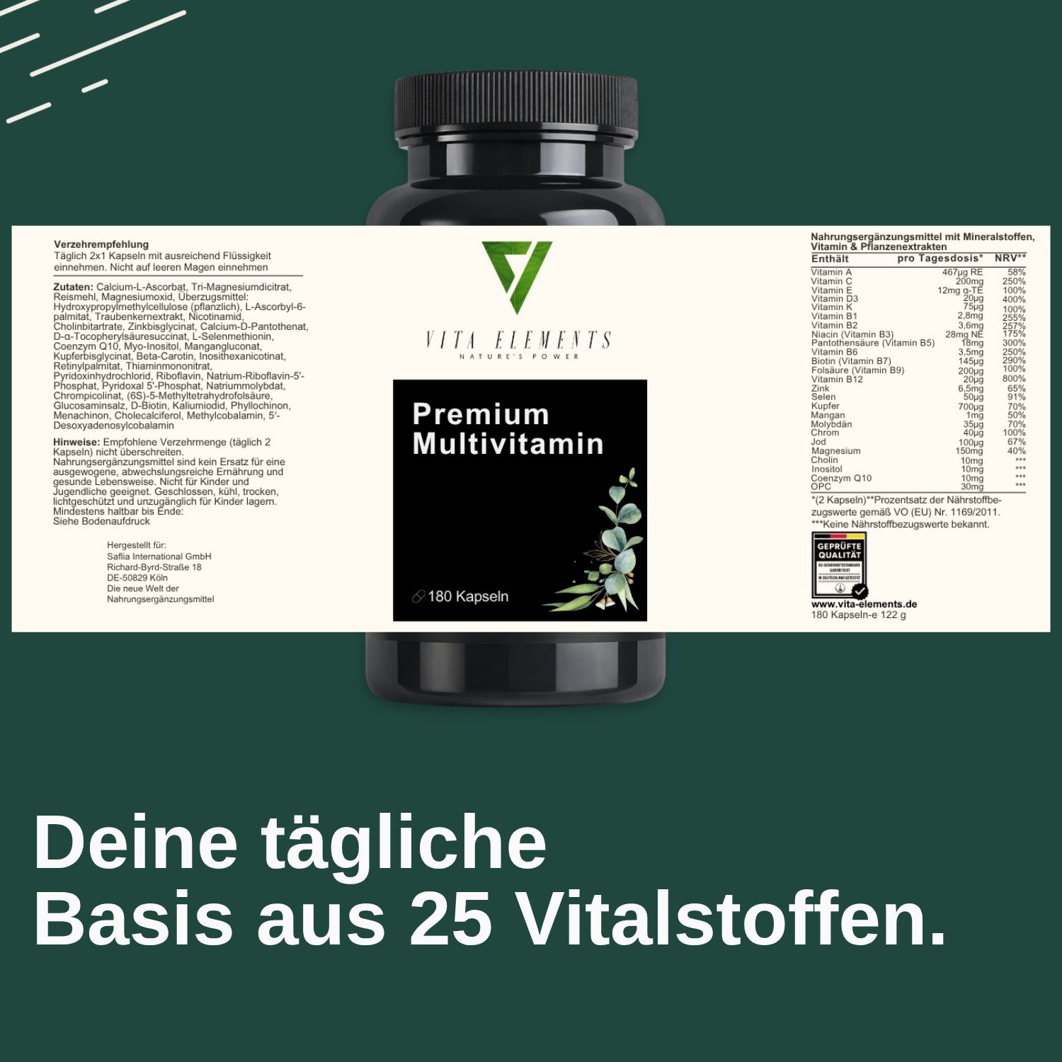 Vita Elements Premium Multivitamin Kapseln
