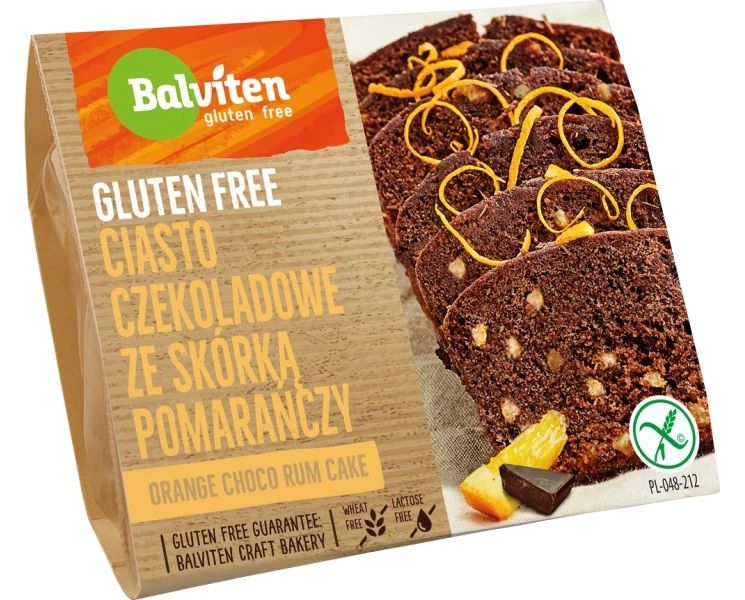 Tortino al Cioccolato con Scorza di Arancia Senza Glutine - Balviten