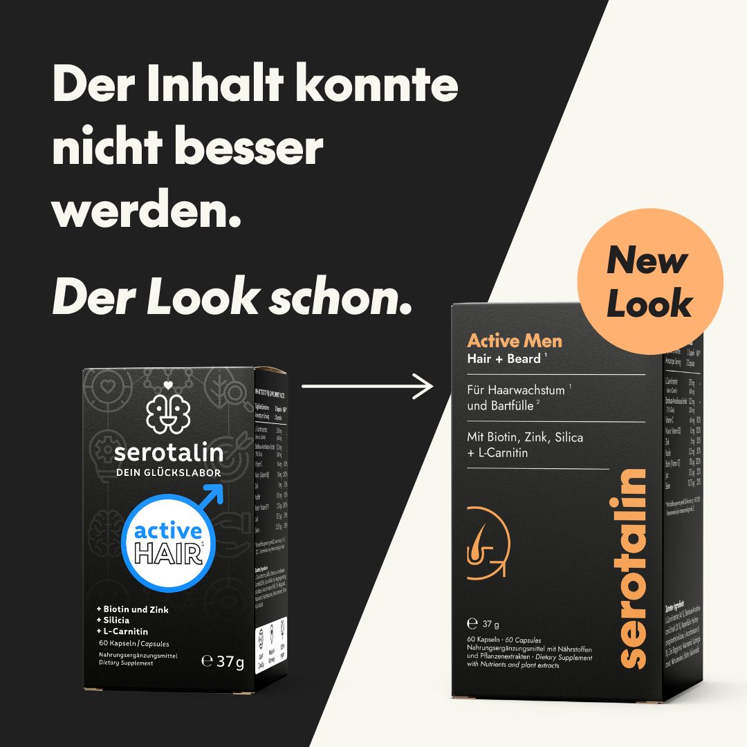 serotalin® ACTIVE HAIR 60 Kapseln mit L-Carnitin und Silica