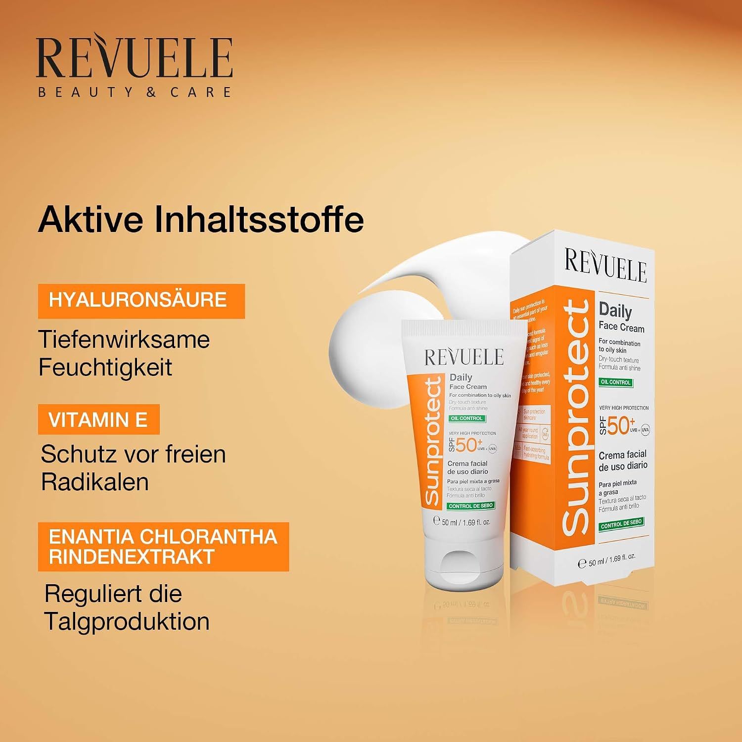 Revuele Sunprotect Tagescreme Öl-Kontrolle LSF 50
