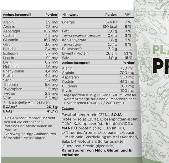 HBN Supplements - Plant Based Protein 700 g Pulver