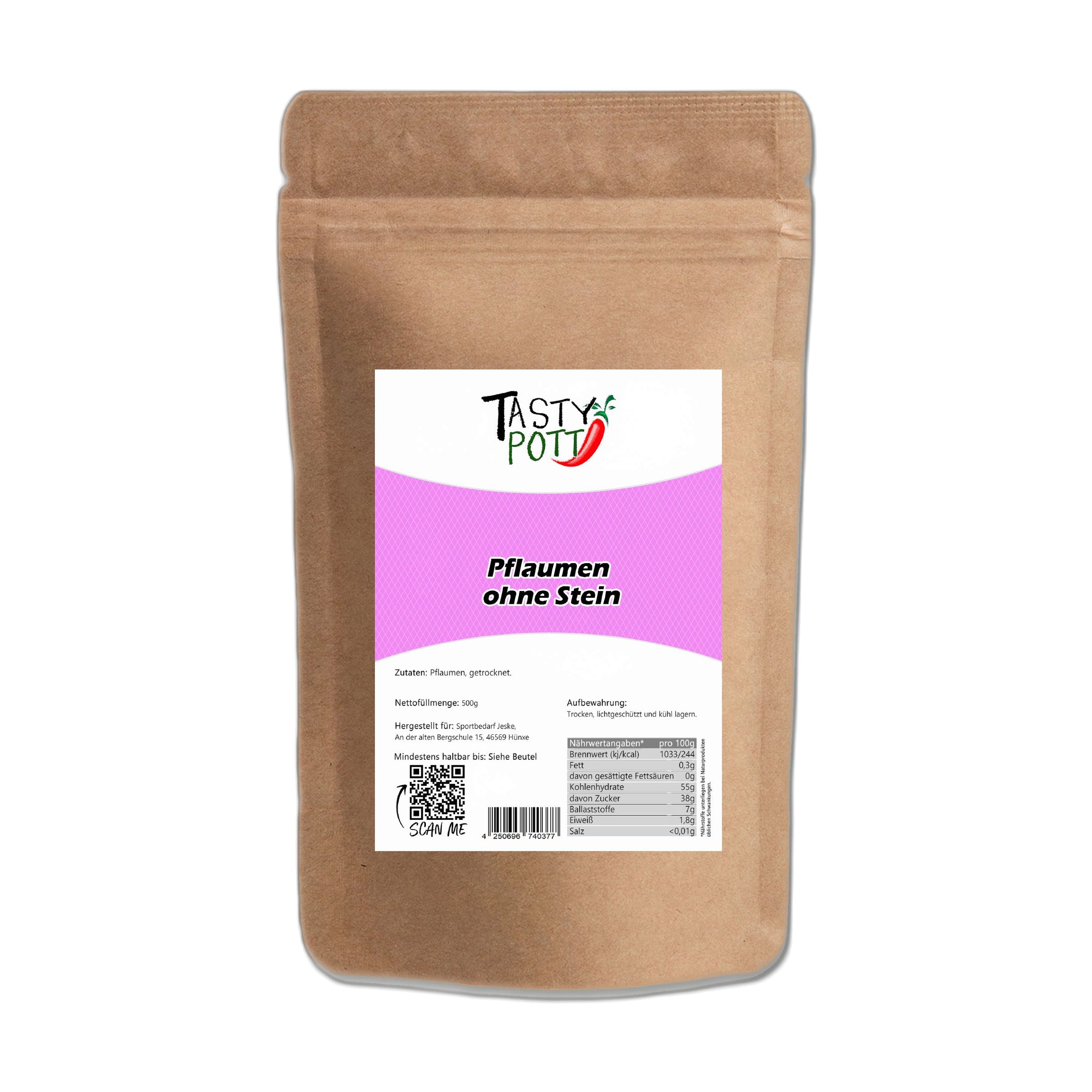Tasty-Pott Tasty Pott Pflaumen getrocknet ohne Stein 1 St