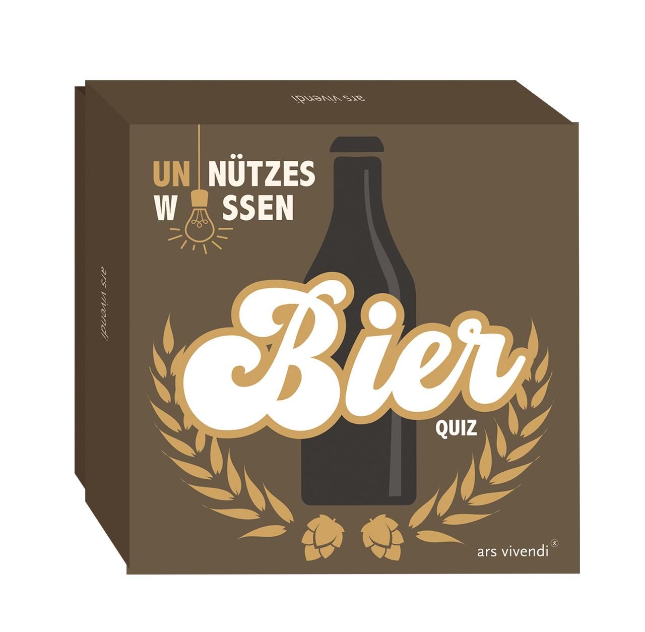 Unnützes Wissen Bier-Quiz Box mit 66 Spielkarten und Anleitung