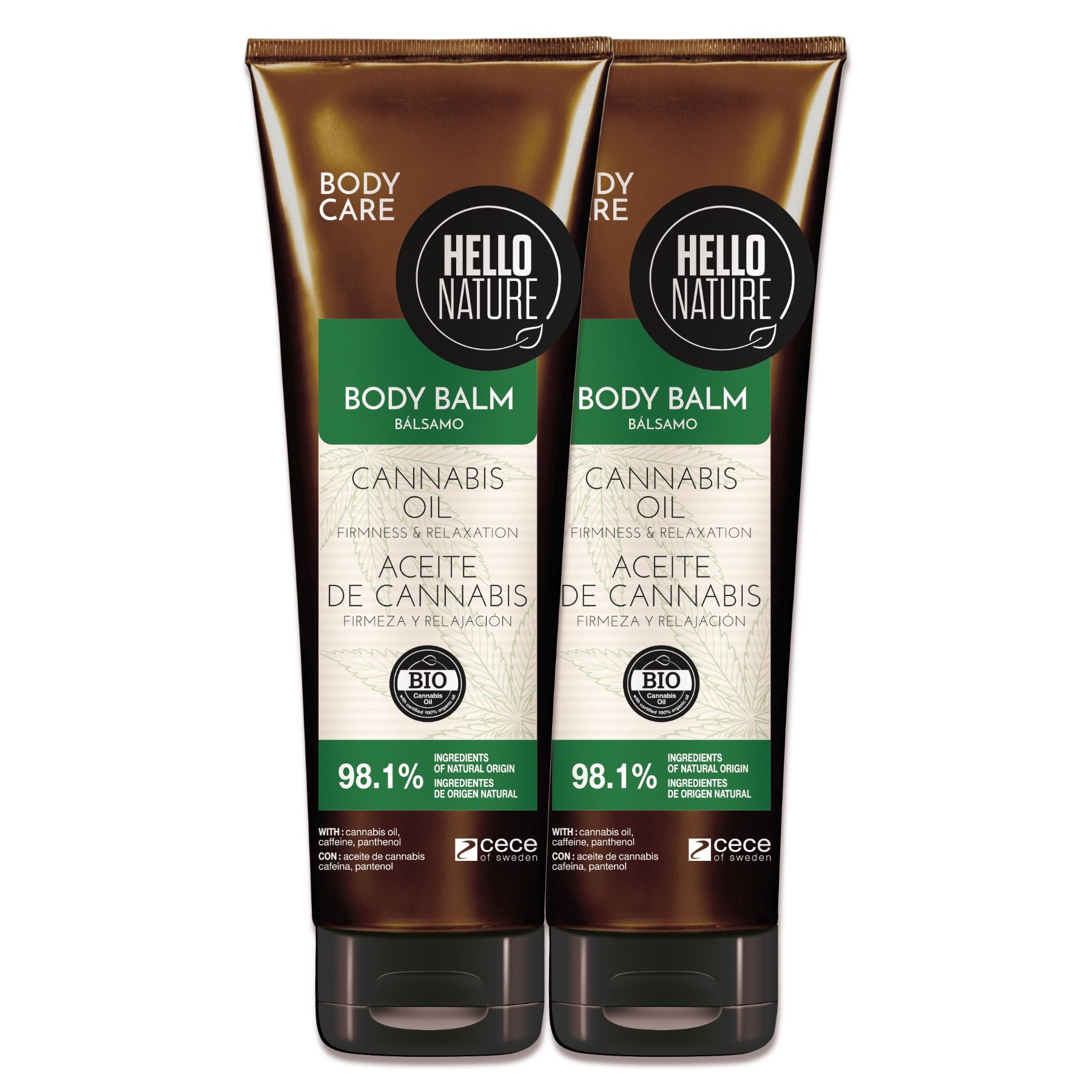 Hello Nature Körperbalsam Body Balm für Hautpflege Hanf Cannabis