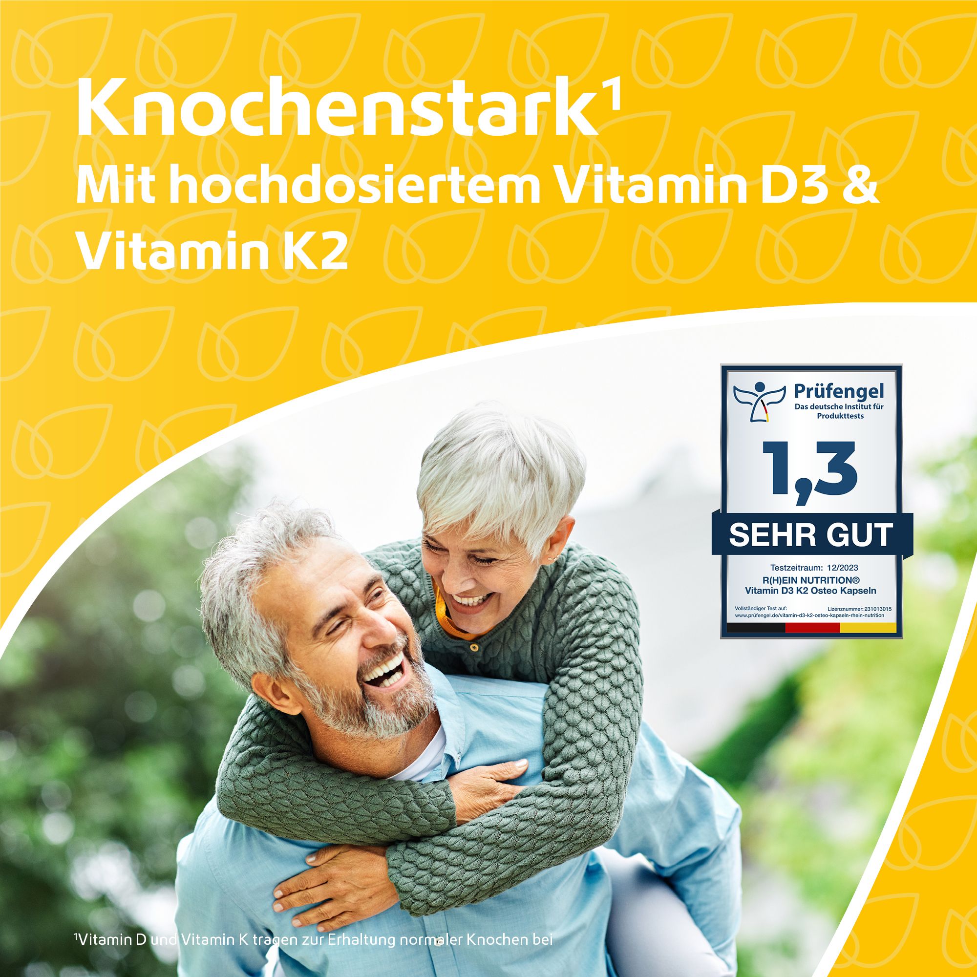 R(h)ein Nutrition Vitamin D3 + K2 Osteo 2.000 I.e. 80 µg 3x120 St Kapseln