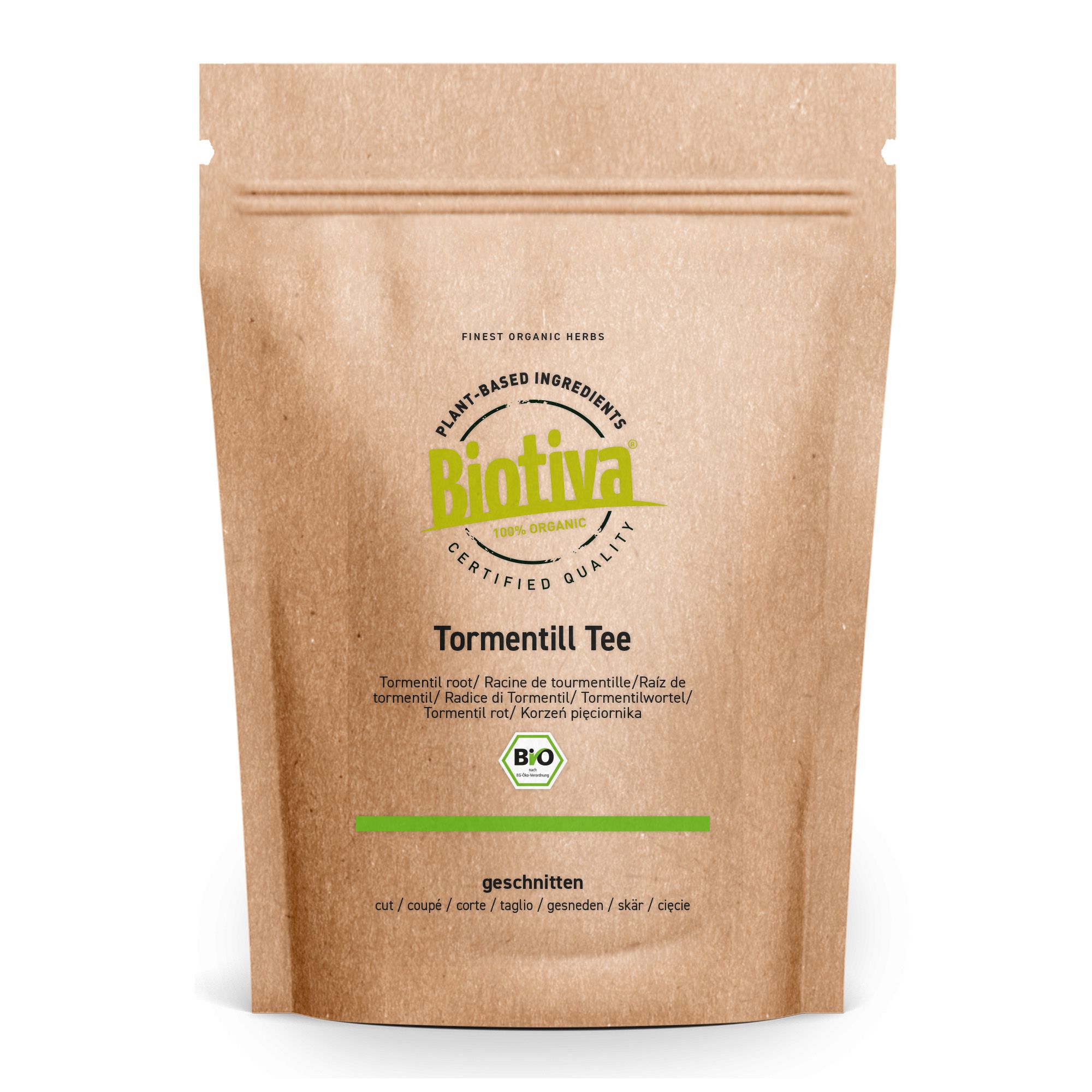 Tormentillwurzel Tee (Blutwurz) geschnitten Bio 100 g Kräuter