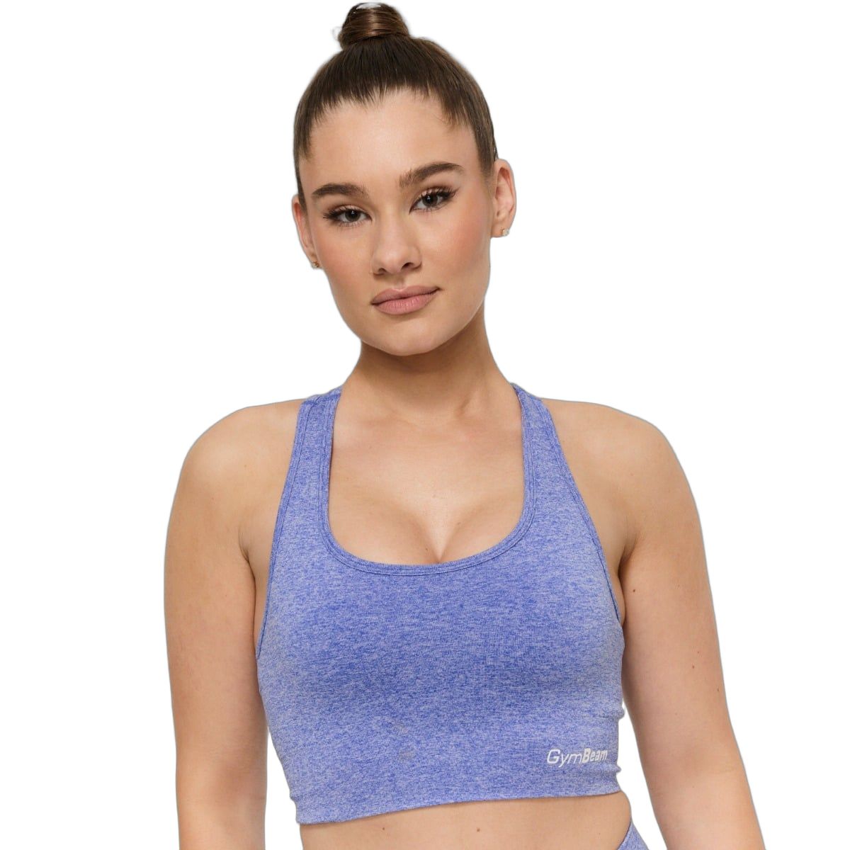 GymBeam Sport-BH für Frauen nahtlos mit breiten Trägern FLO Cobalt 1 St