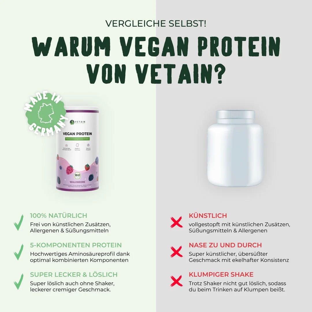 Vetain Vegan Protein Beere