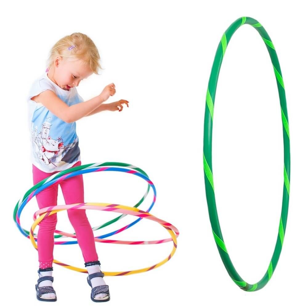 Hoopomania Kinder-Hula-Hoop mit Grip-Tape | Ø 80 cm Grün-Grün 1 St