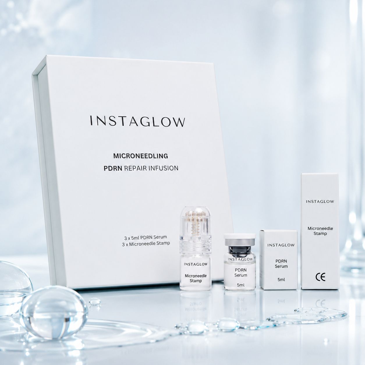 Instaglow PDRN (Lachs-DNA) Repair Infusion Microneedling-Set