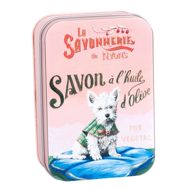 La Savonnerie de Nyons - Metallbox mit Seife - White Terrier