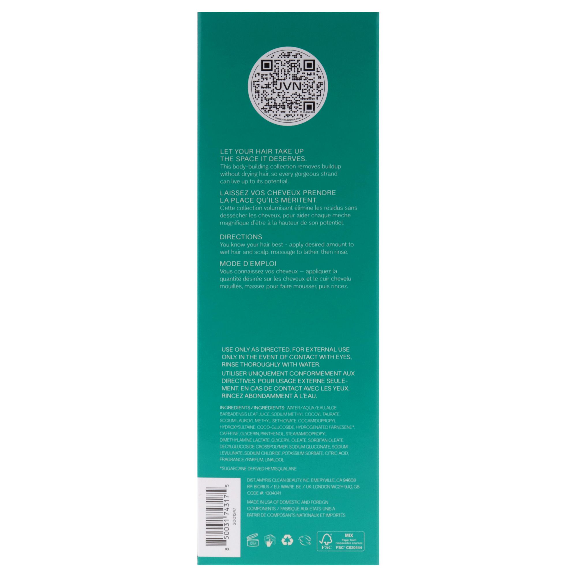 Embody Volumizing Shampoo by JVN for Unisex