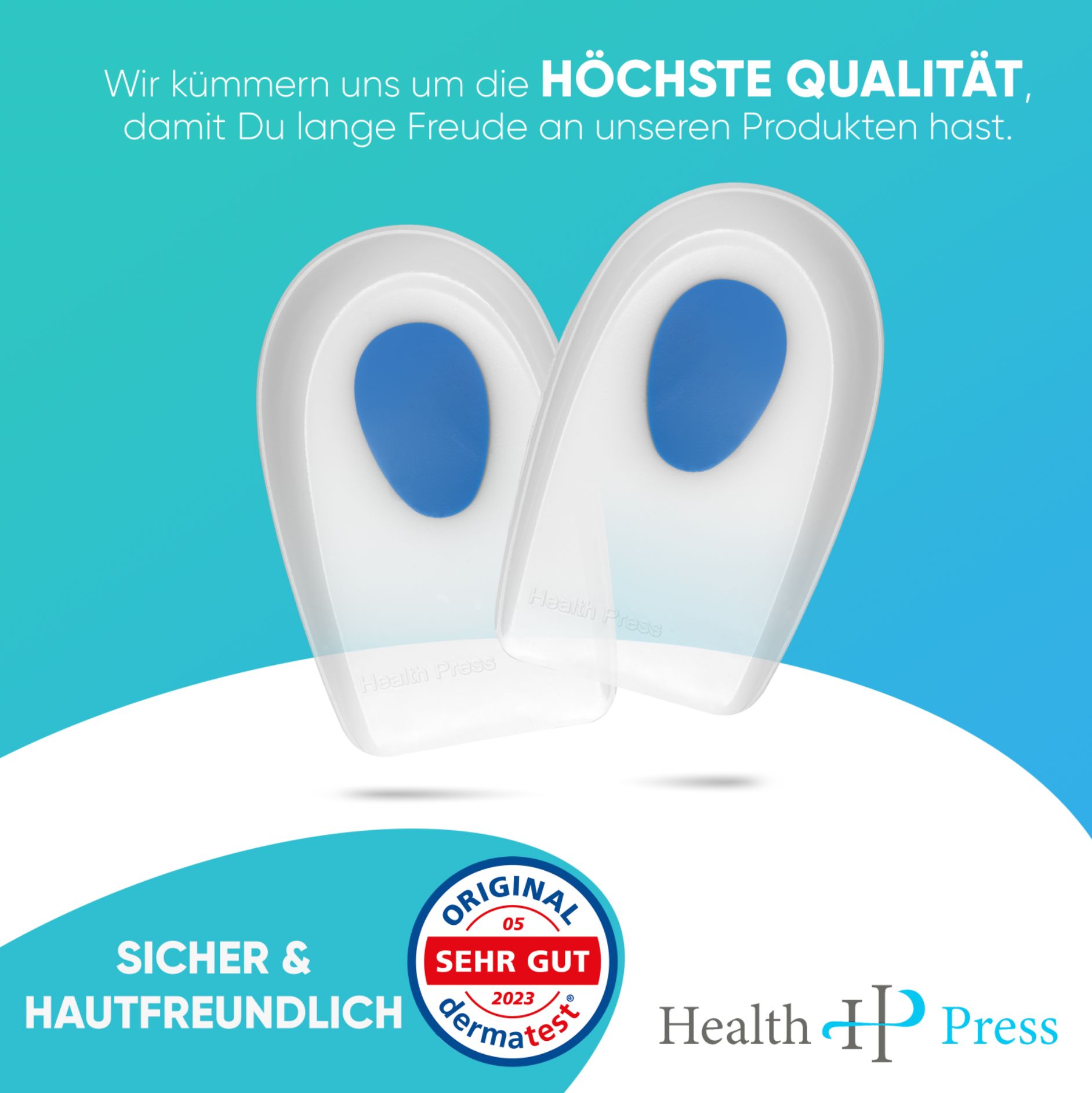 Health Press® Silikon Fersenpolster
