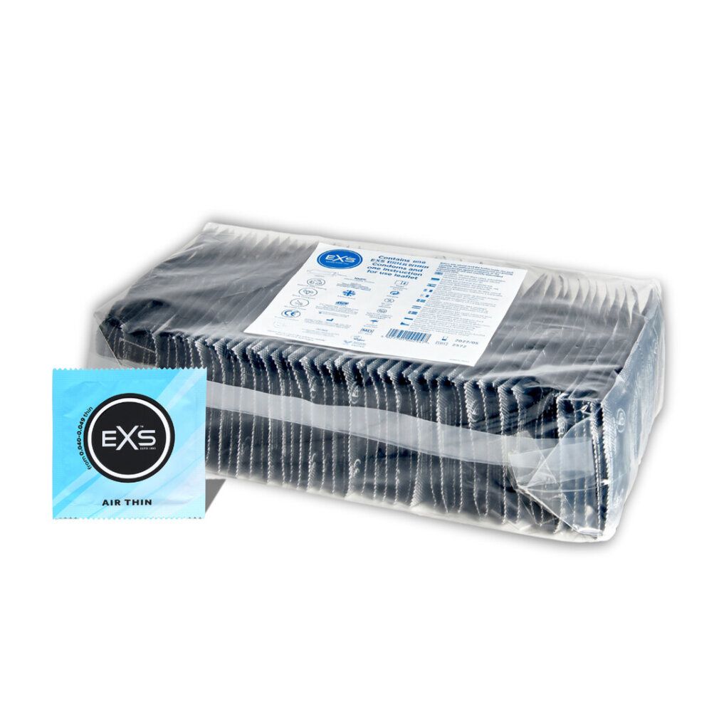 Großpackung EXS Air Thin Kondome, mit einzelner Packung.