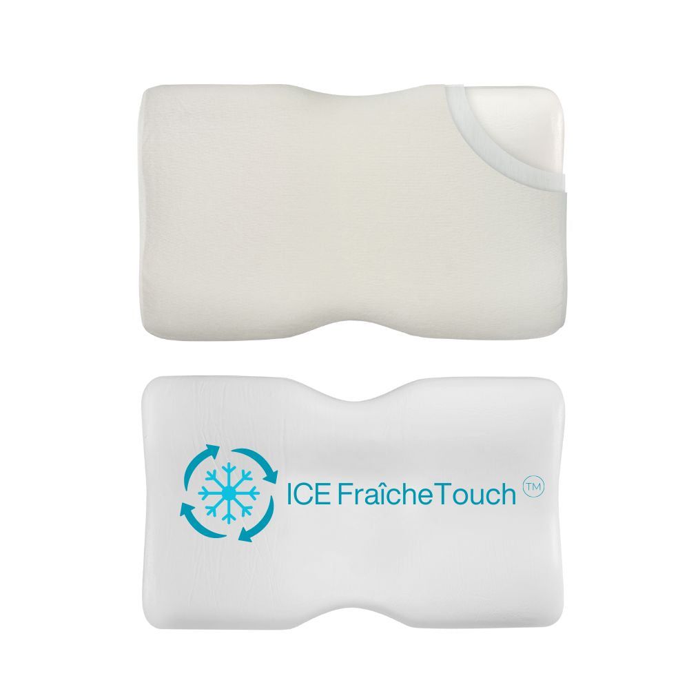 INPHYSIO Ergonomisches DUO-Kissen + ICE  FRAICHETOUCH Bezug