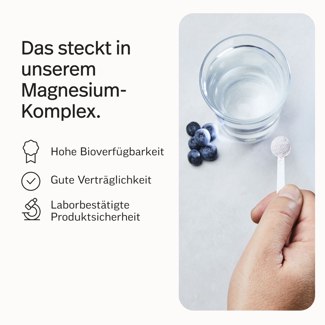 edubily® Magnesium Komplex Pulver Heidelbeere