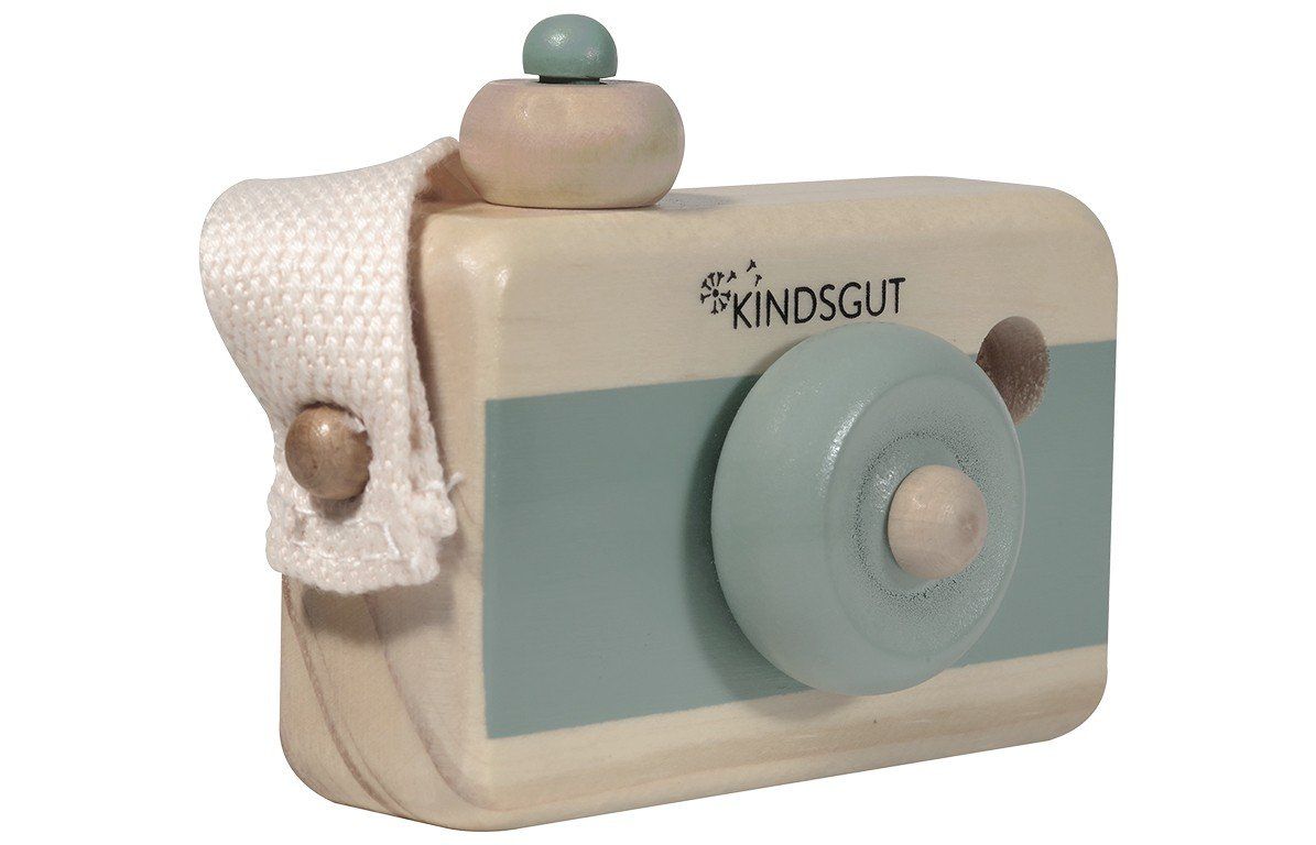 Kindsgut Holzkamera aquamarin
